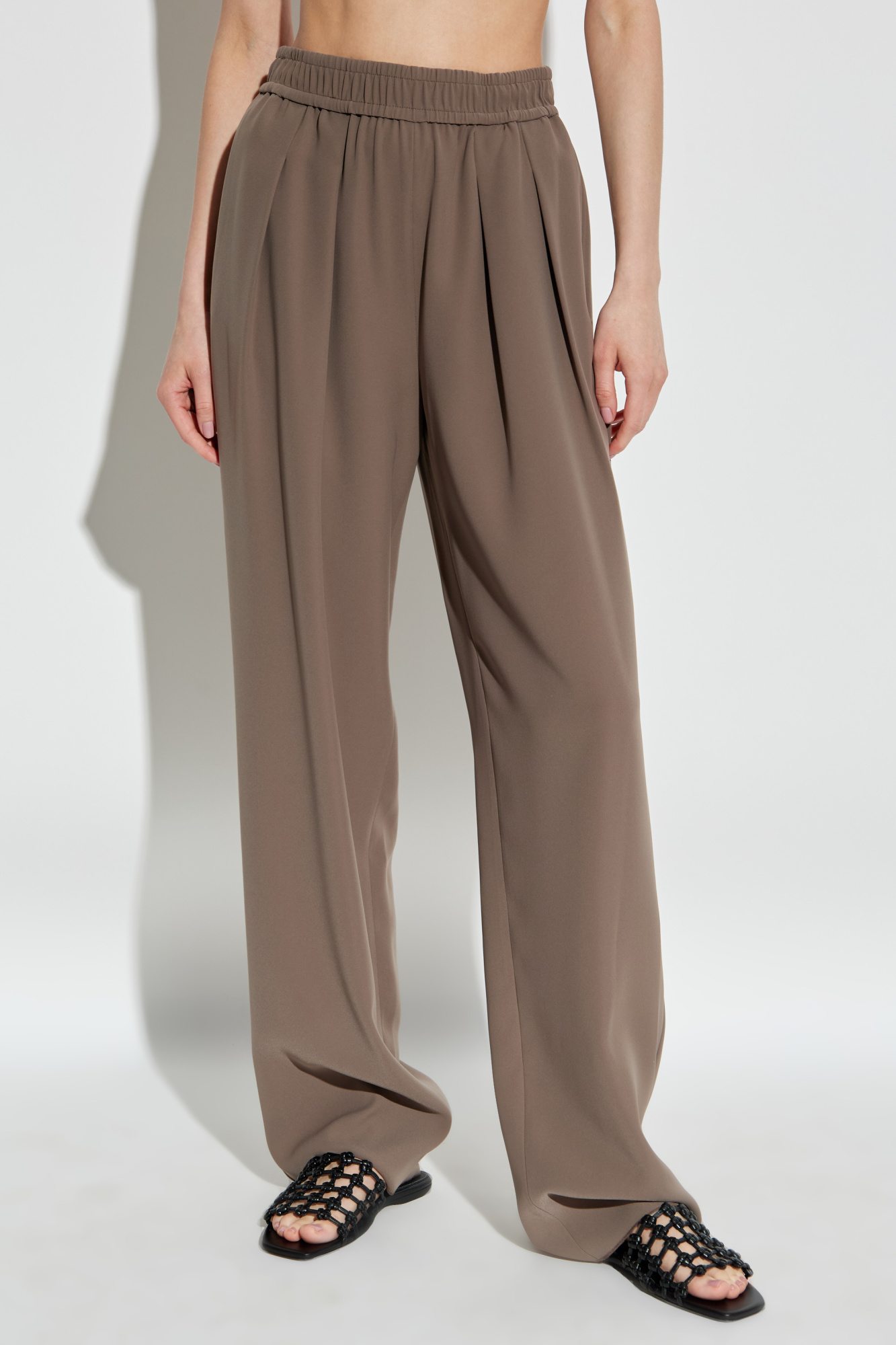 パンツ EMPORIO ARMANI Woman Pants Beige 6L2J202DV0Z 0005 Women's trousers: classic trousers and shorts | Emporio Armani